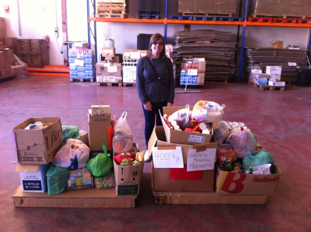 Entrega alimentos Banco de Alimentos