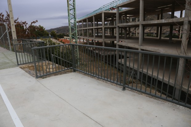 Obras entorno residencia